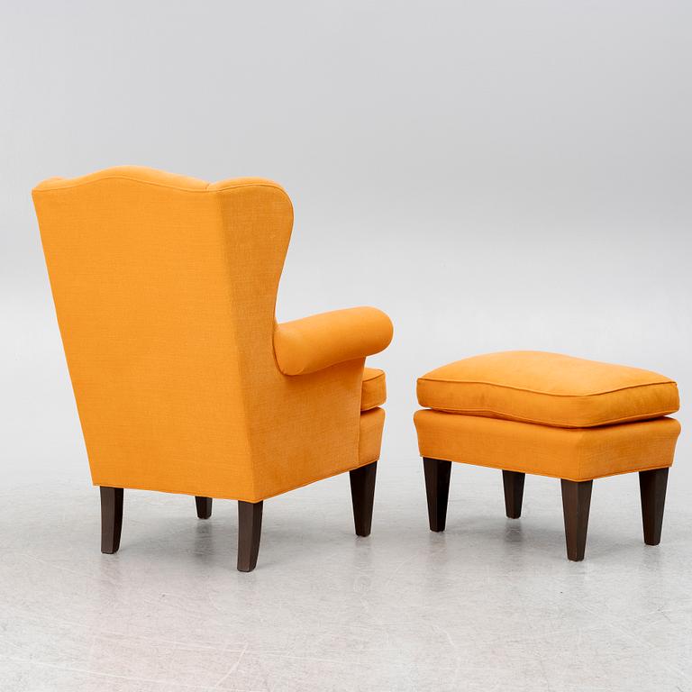 Armchair with footstool, Jio Möbler.