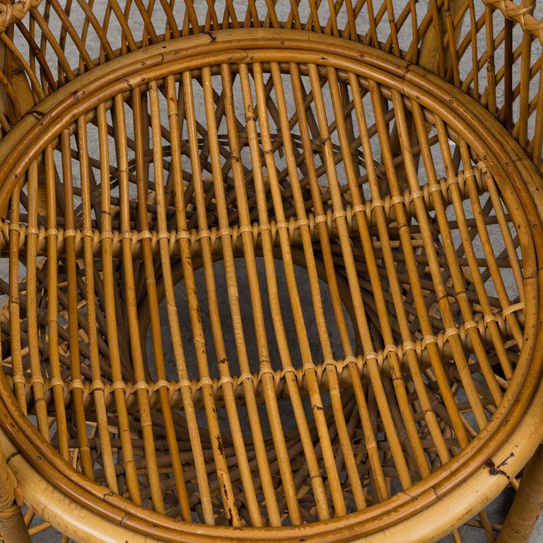 A second half of the 20th century rattan chair.