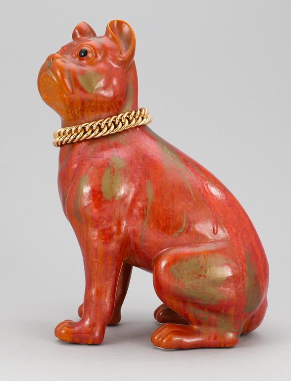A Piero Fornasetti "Carlino" porcelain dog, Milan, Italy, 1950's.