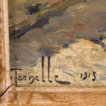 ERNEST MARIE PERNELLE, tillskriven, olja på duk, signerad och daterad 1913.