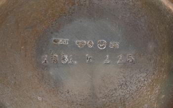 PARTI SILVER, 10 delar, bla Löngren & Co, Stockholm 1848.