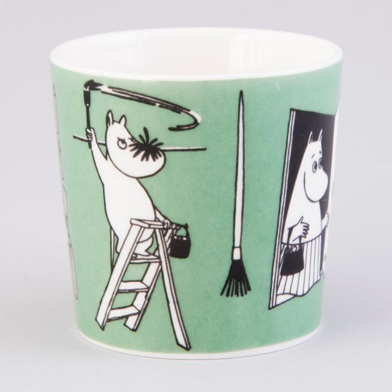 MOOMIN-MUG, porcelain, 'Drawing', Moomin Characters, Arabia 1996-2002.