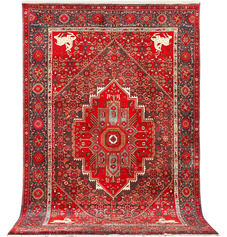 A Bidjar carpet, Old, c. 205 x 130 cm.