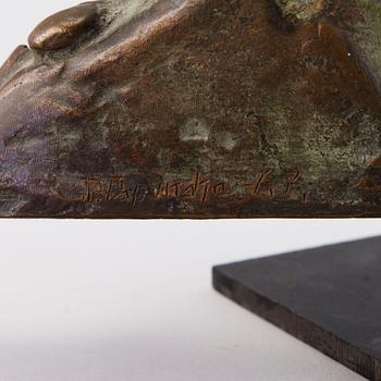 PENTTI PAPINAHO, bronze, signed and dated -67.