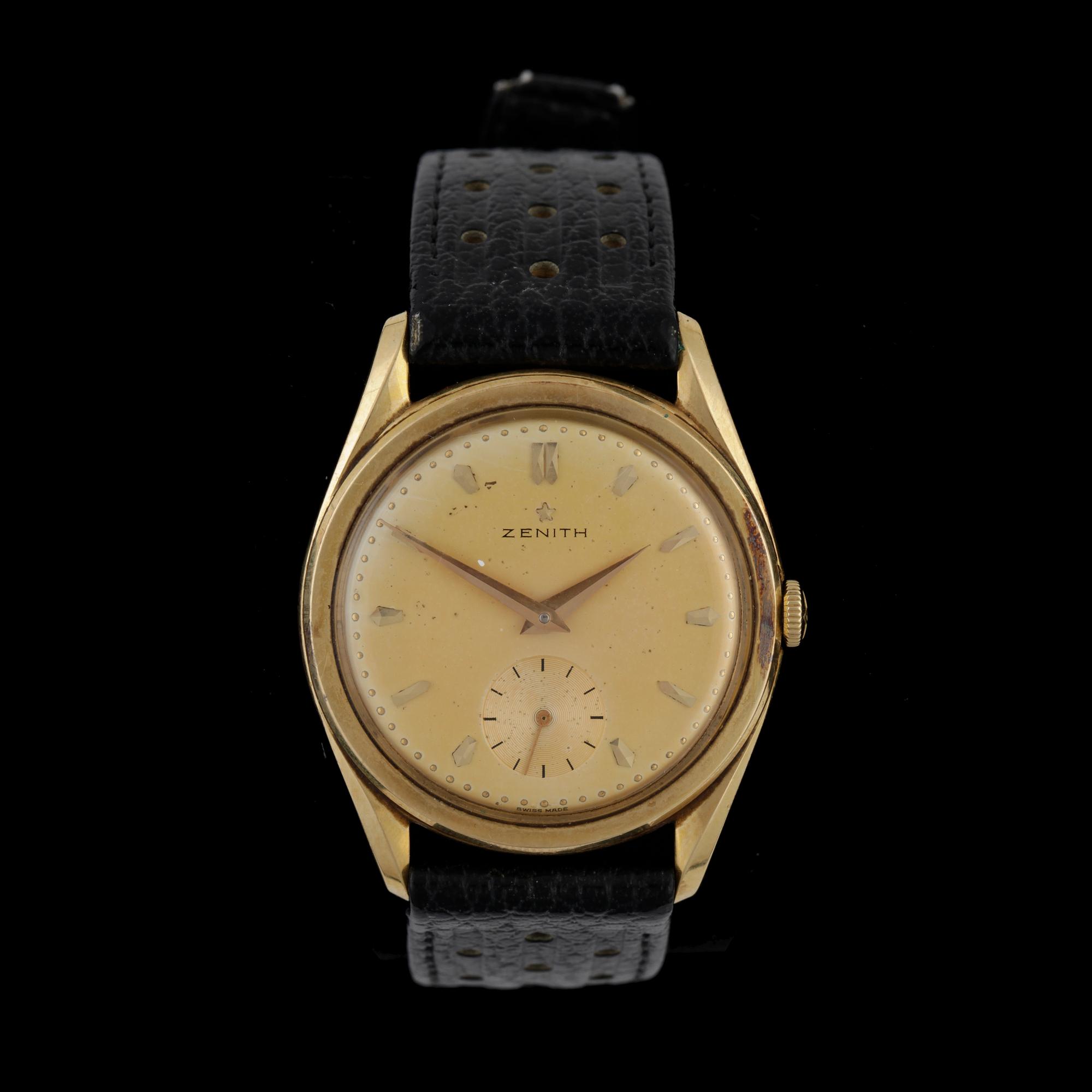 ARMBANDSUR, herr, 18k guld, manuell, Zenith.