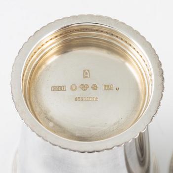 Two Swedish Silver Beakers, mark of CG Hallberg, Stockholm 1941 and 1960.