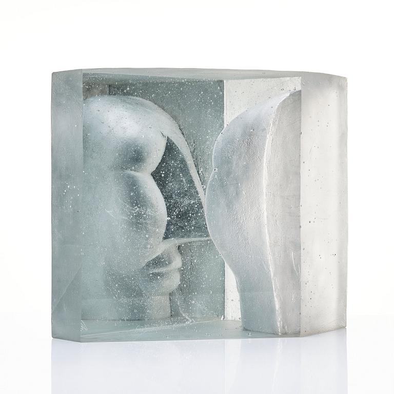 Ann Wolff, a kiln-casted glass sculpture "Persona", Sweden 2003, ed. 8/9.