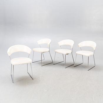 Chairs, 4 pcs, "New York", Calligaris, Italy, last part of the 20th century.