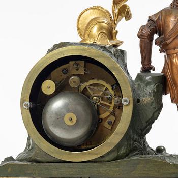 A mantel clock, France, early 20th Century.