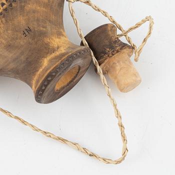 Nikolaus Fankki, a birch flask. signed.