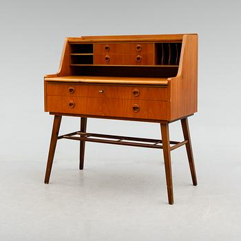 SEKRETÄR, teak, 1900-talets andra hälft.