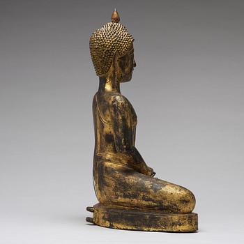 A large bronze buddha, Thailand, 20th century.