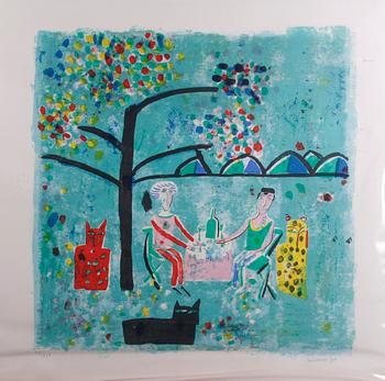 Madeleine Pyk · PYK, MADELEINE, litografi, sign, numr 4/250.