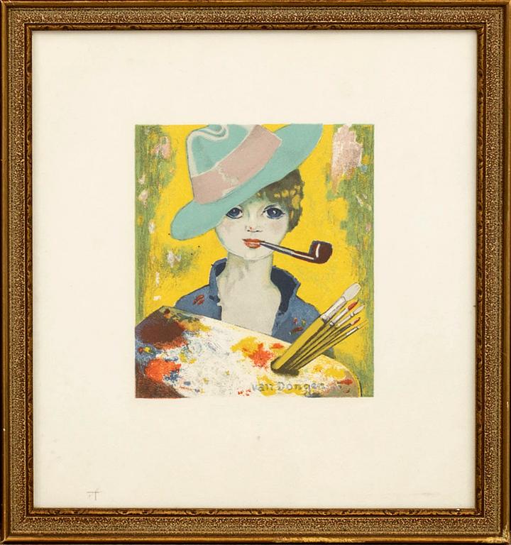 KEES VAN DONGEN, colour lithograph, signed in print.