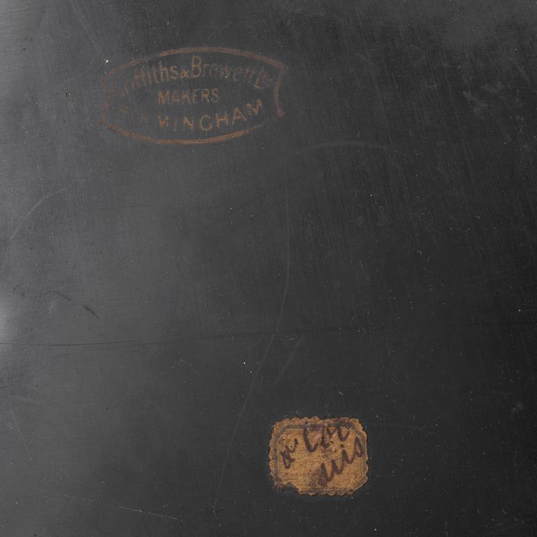 An empire sheet metal tray by Griffith & Browett, Birmingham.