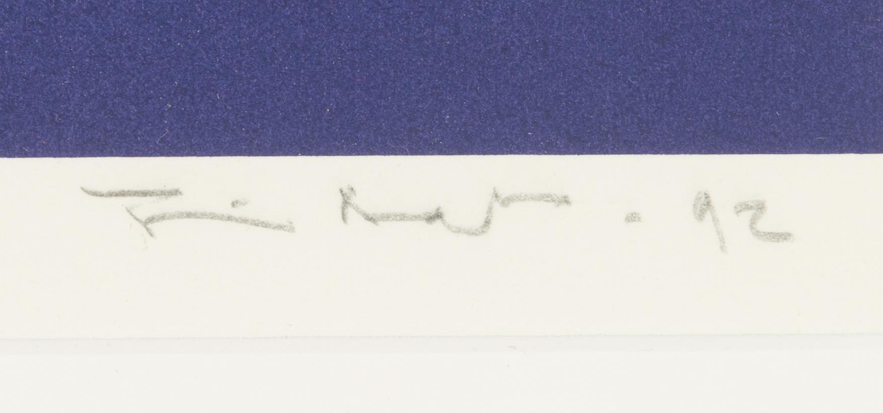Timo Aalto, serigrafi, signerad och daterad -92, numrerad 36/40.