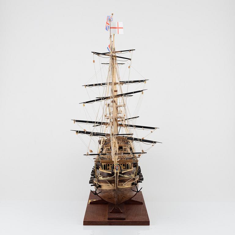 Model ship, the battleship 'Victory', 2010.