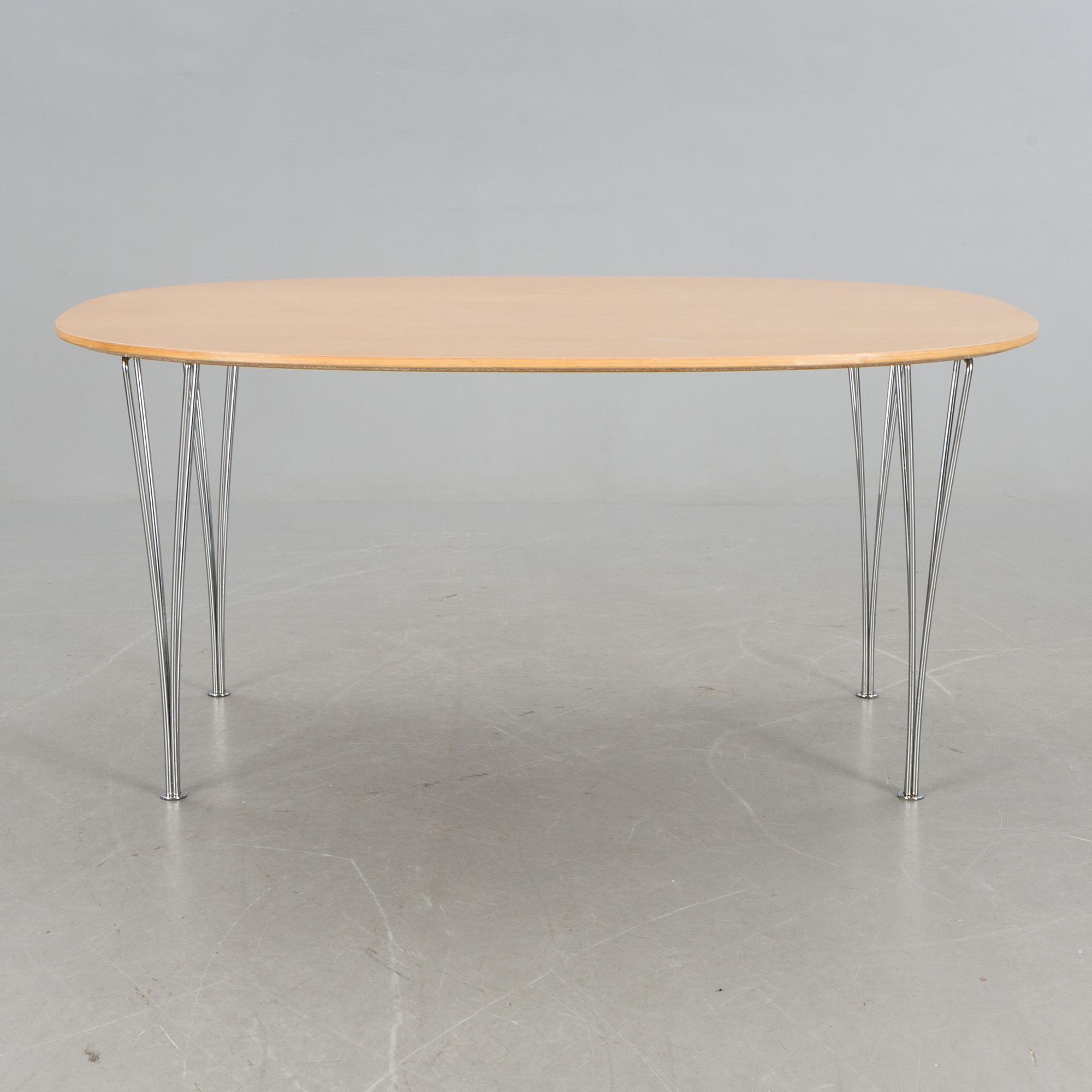 MATBORD, "Superellips", Bruno Mathsson och Piet Hein för Fritz Hansen, 1987.