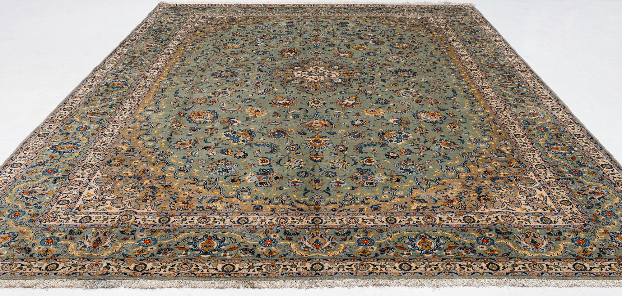 Carpet, Keshan, approx. 440 x 320 cm.