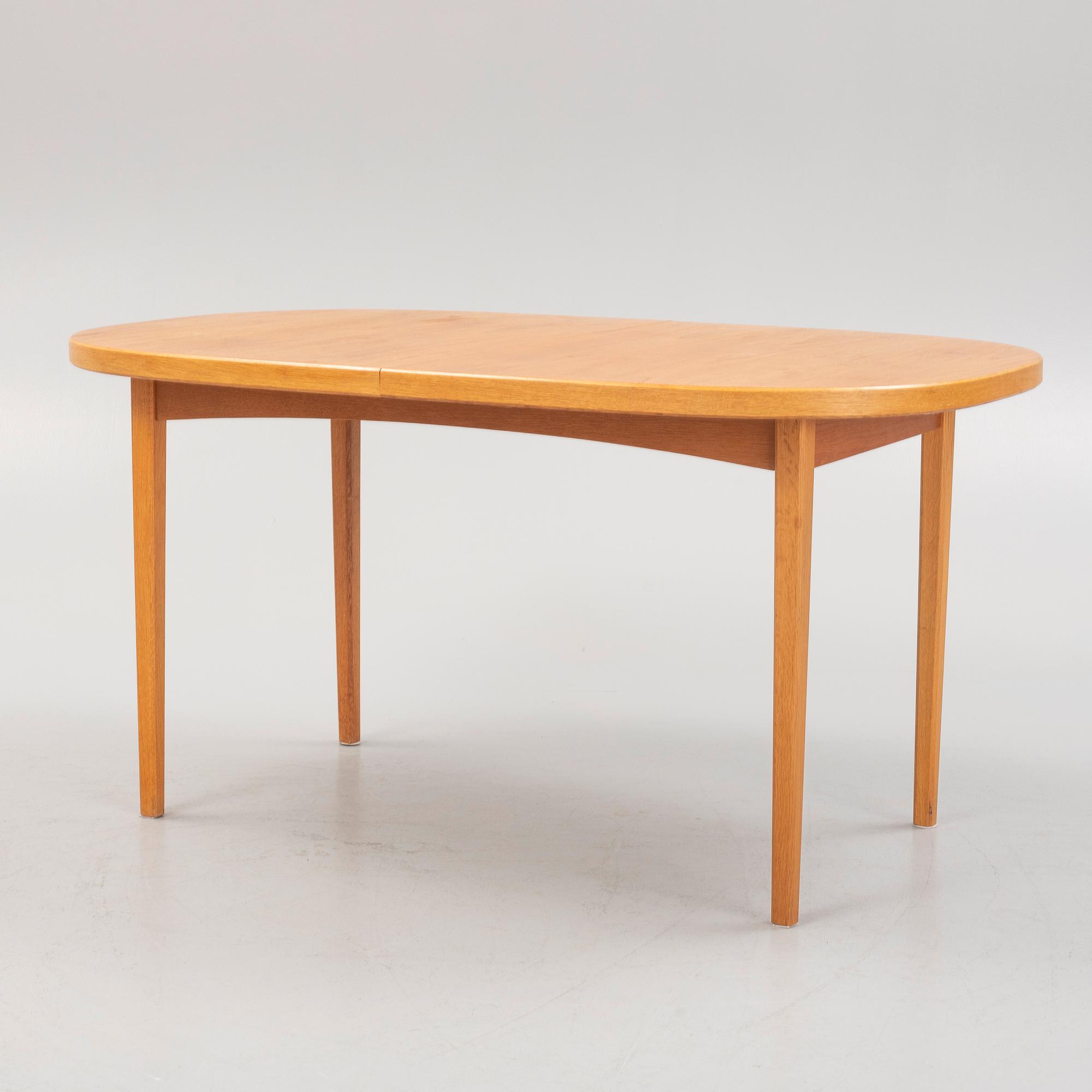 Bertil Fridhagen, dining set, five pieces with two extension leaves, "Reno", Bodafors, 1960-64.