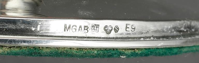 LJUSSTAKAR, ett par, silver, KG Markströms Guldsmeds Ab, Uppsala, 1955.