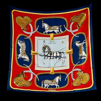 SCARF, siden, "Grand Apparat", design Jacques Eudel, Hermés, 2000-tal.