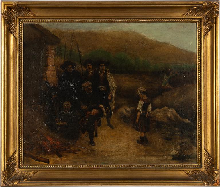 Unknown artist, 18th/19th century, In front of the soldiers.