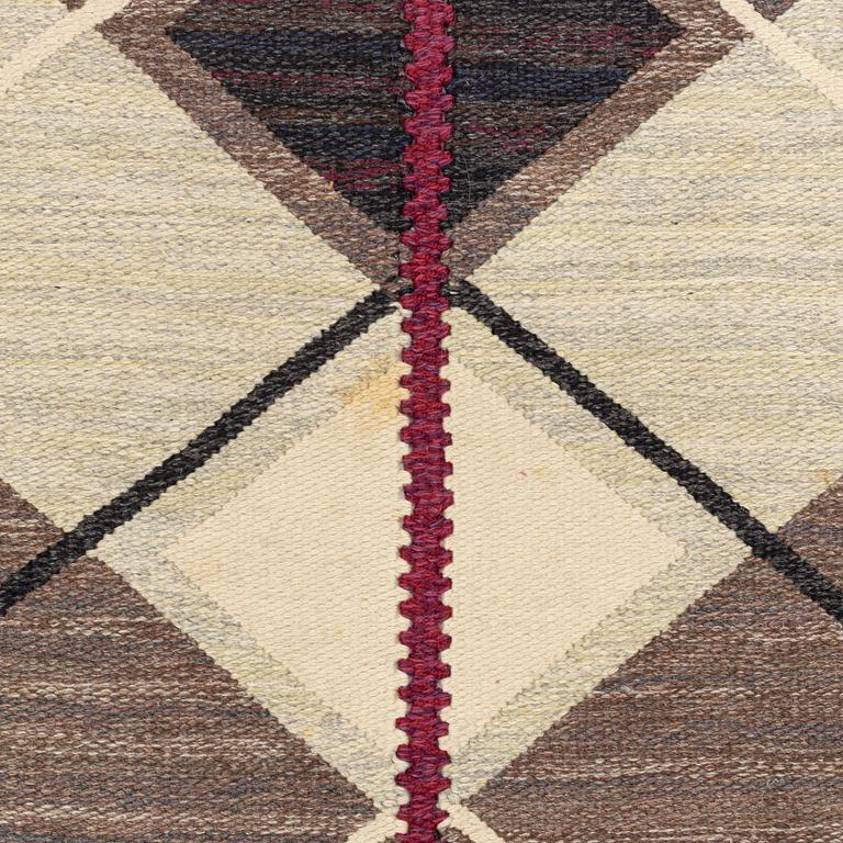 A carpet, tapestry weave, ca 245 x 184 cm.