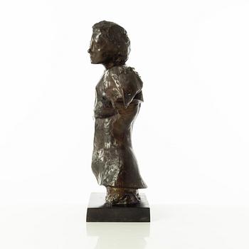 Gudmar Olovson, sculpture. Signed. Numbered. Foundry mark. Bronze, total height 45.5 cm, length 26 cm.