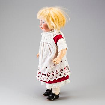 A bisque head character doll 116 by Kämmer & Reinhardt, Germany, 1911.