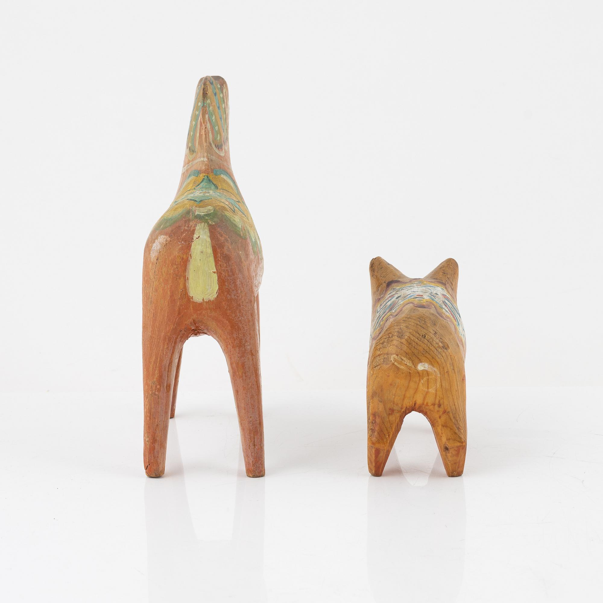 Dalahäst och dalagris, 1900-talets mitt.