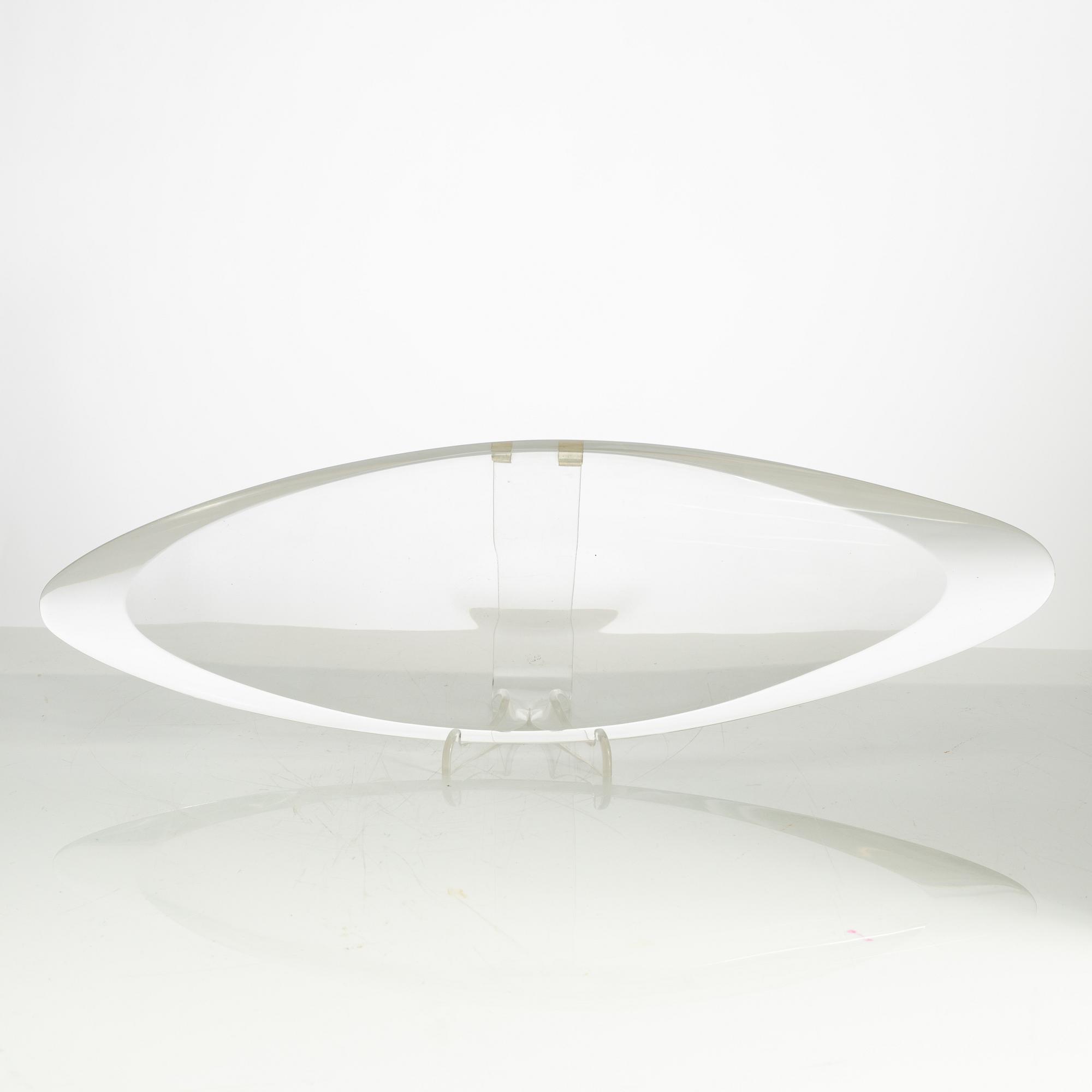 Aimo Okkolin, a glass dish, Riihimäen lasi Oy, Finland 1950s.