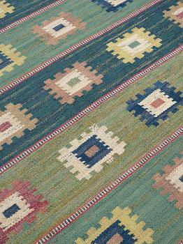 Märta Måås-Fjetterström, A CARPET. "Grön äng". Flat weave. 306 x 200,5 cm. Signed AB MMF.