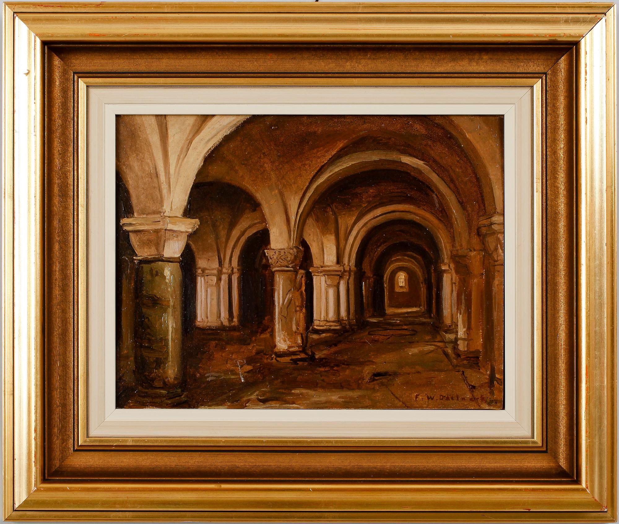 FRANS WILHELM ODELMARK, olja på pannå, signerad.