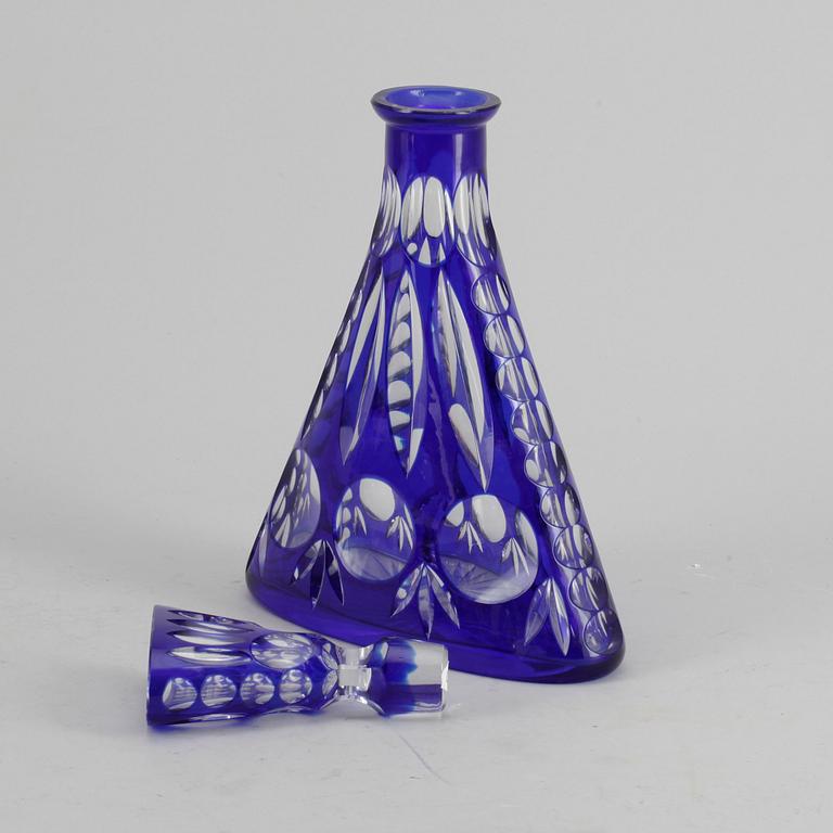 KARAFF, glas, Böhmen, 1800/1900-tal.