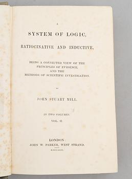 Mill: A System of Logic, första upplagan, 1843  (2 vol).