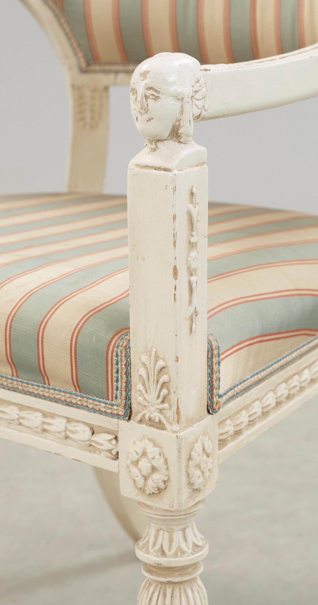 KARMSTOL, Sengustaviansk, 1800-talets början.