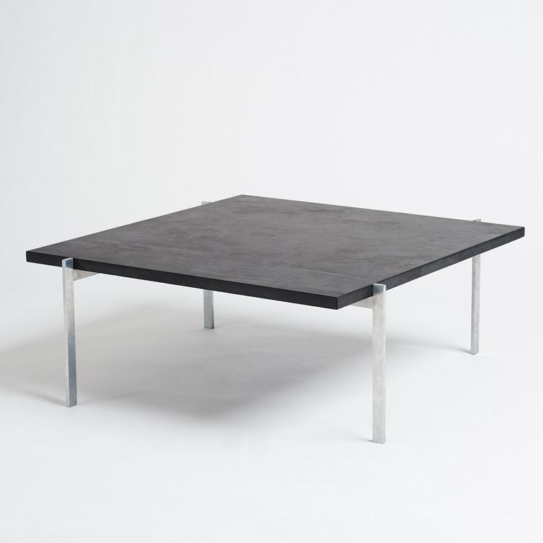 Poul Kjaerholm, a 'PK-61' slate and steel coffee table, E Kold Christensen, Denmark 1960-70's.