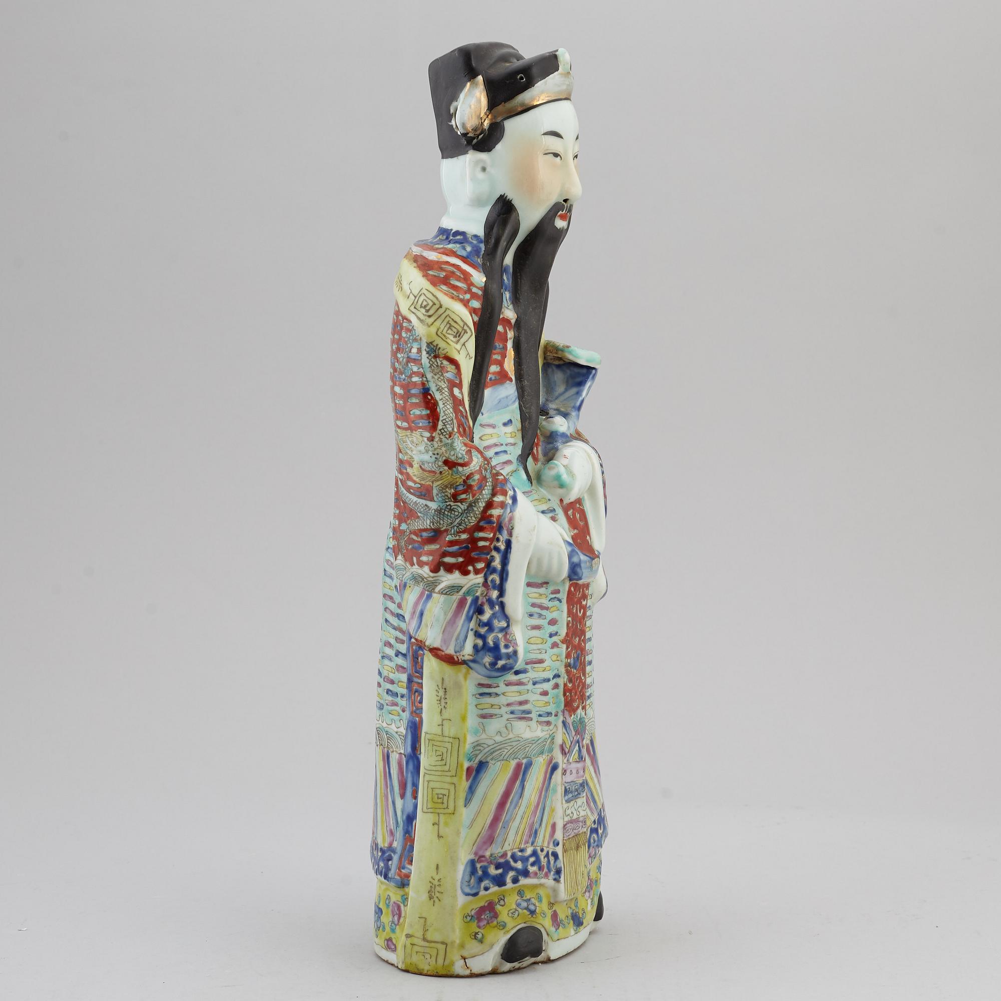 FIGURIN/SKULPTUR, porslin. Kina, 1900-tal.