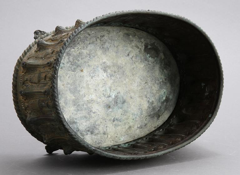 JARDINERE, mässingsplåt, 1800/1900-tal.