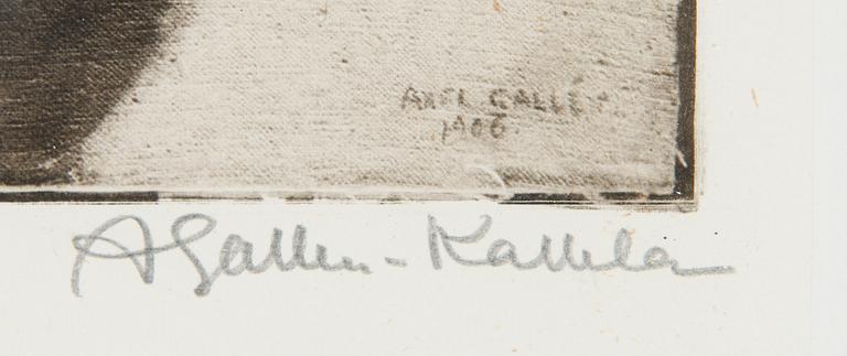 Akseli Gallen-Kallela, "Porträtt av Maksim Gork".