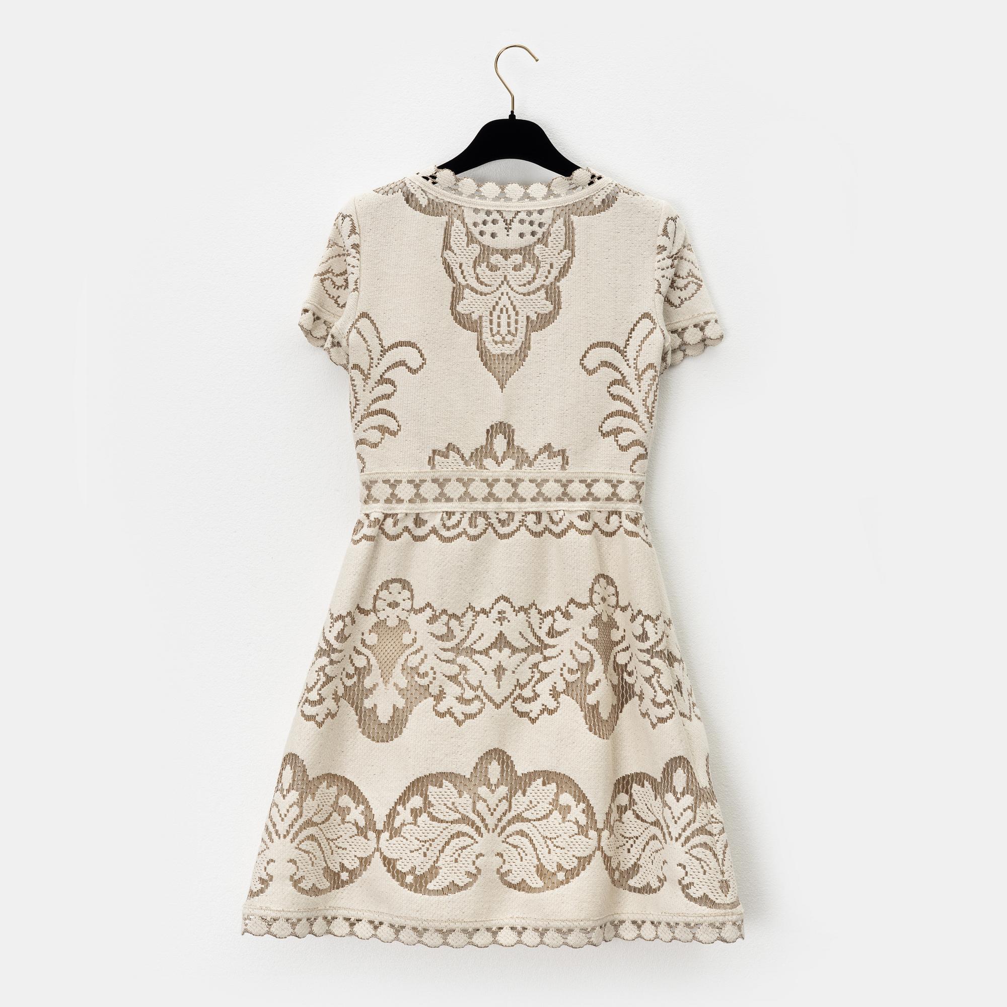 Valentino, a cotton lace dress, size 38.