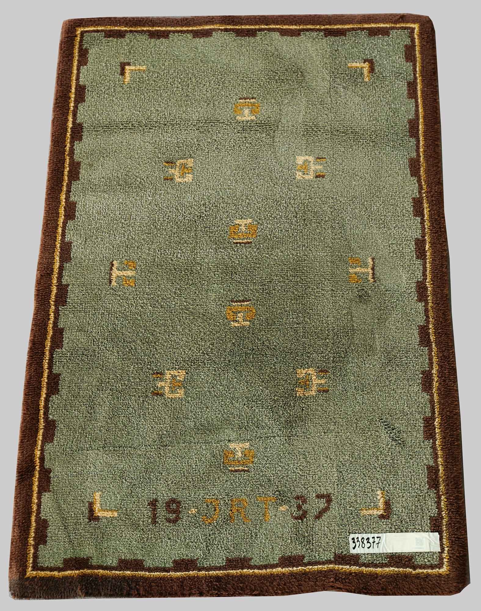 MATTA, flossa, märkt JRT 1937. 185 x 125.
