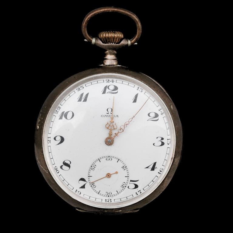 FICKUR, 3 st, bla Longine och Omega, 1900-tal.