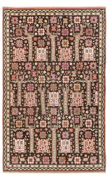 228A. Märta Måås-Fjetterström, a carpet, "Svarta trädgårdsmattan", knotted pile, ca 356 x 219-220,5 cm, signed AB MMF.