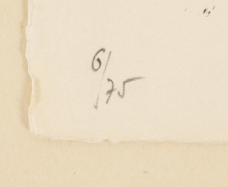 Marc Chagall, litografi, signerad och numrerad 6/75.