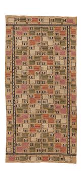 176. Märta Måås-Fjetterström, A textile, "Lövendal", flat weave, ca 145,5-147 x 70-71,5 cm, signed MMF.