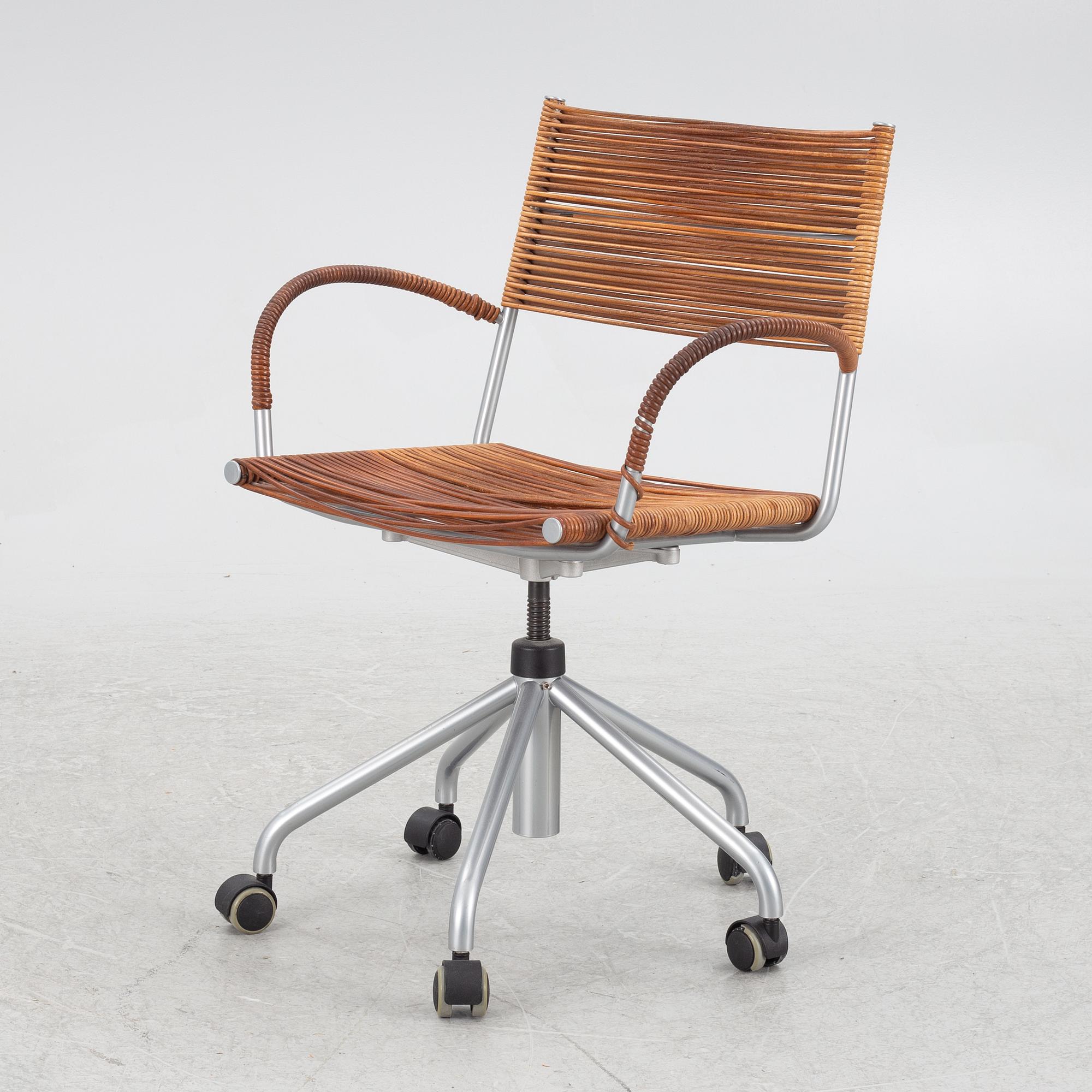 Tito Agnoli, a "Miss B" swivel chairs, Pierantonio Bonacina, Italy, later part of the 20th century.