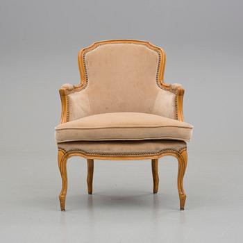 FÅTÖLJ. Rokokostil, 1900-tal.