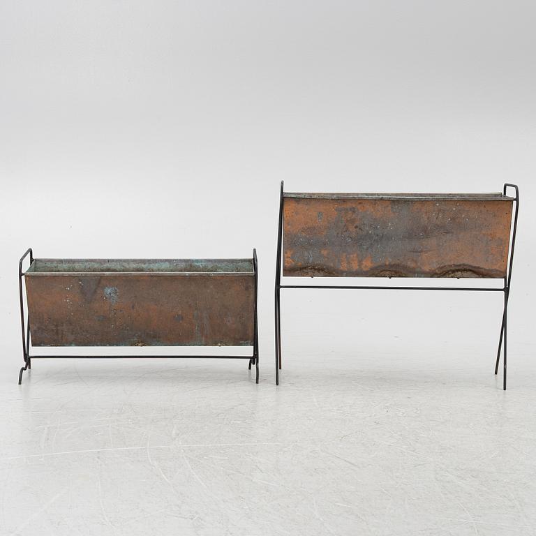 Flower boxes, 2 pcs, second half of the 20th century.